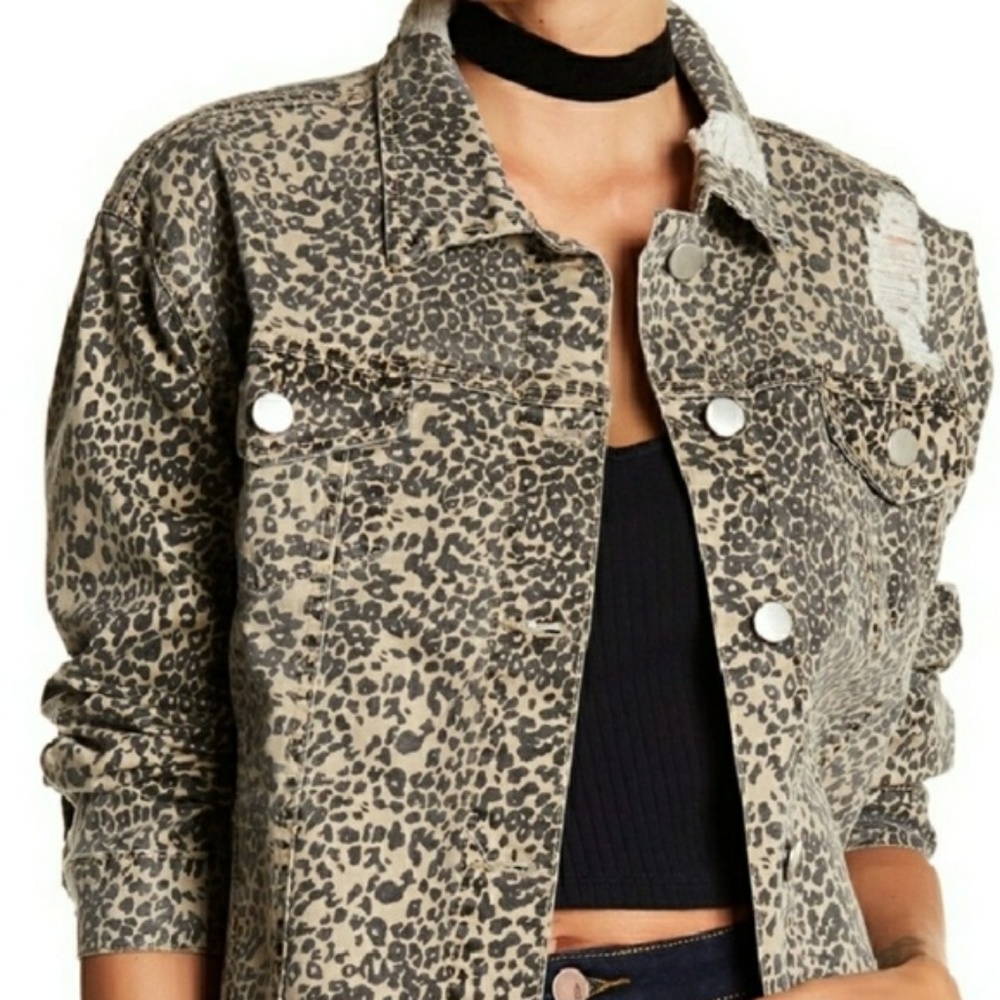 Leopard Print Jean Jacket!